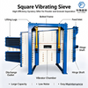 Square Swing Vibrating Sieve High Efficiency Sand Fine Powder Separator